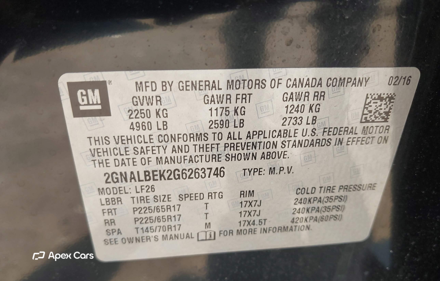 Chevrolet Equinox 2016