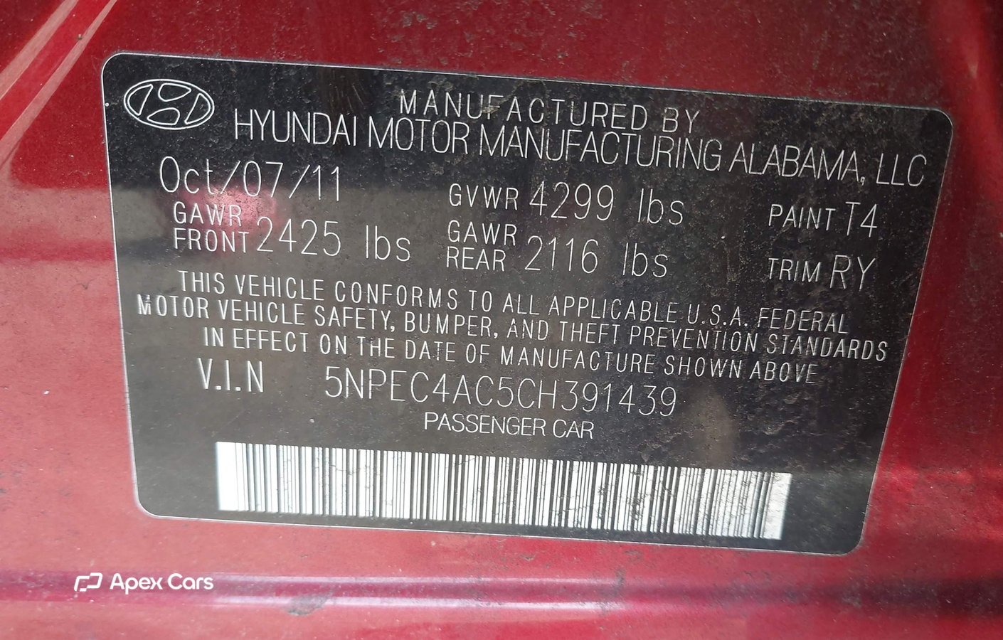 Hyundai Sonata 2012