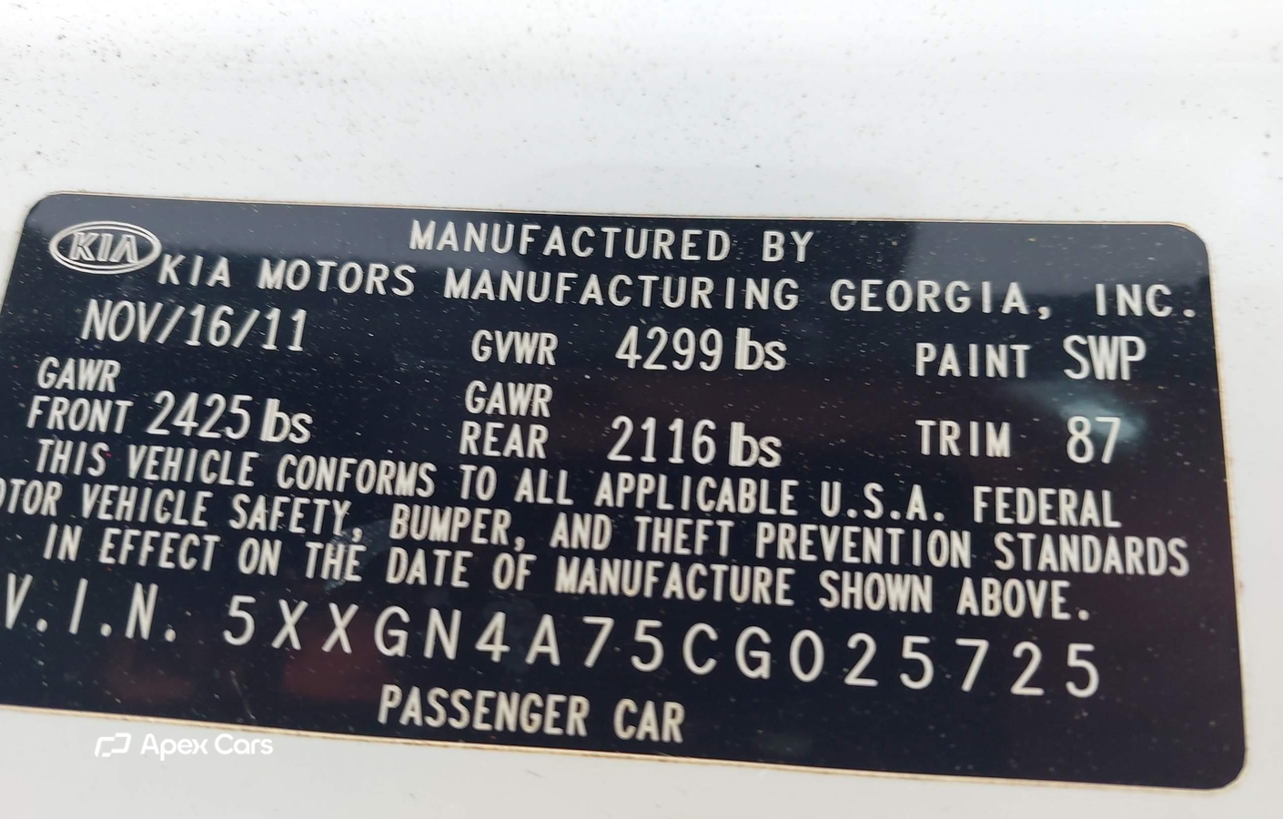 Kia Optima 2012
