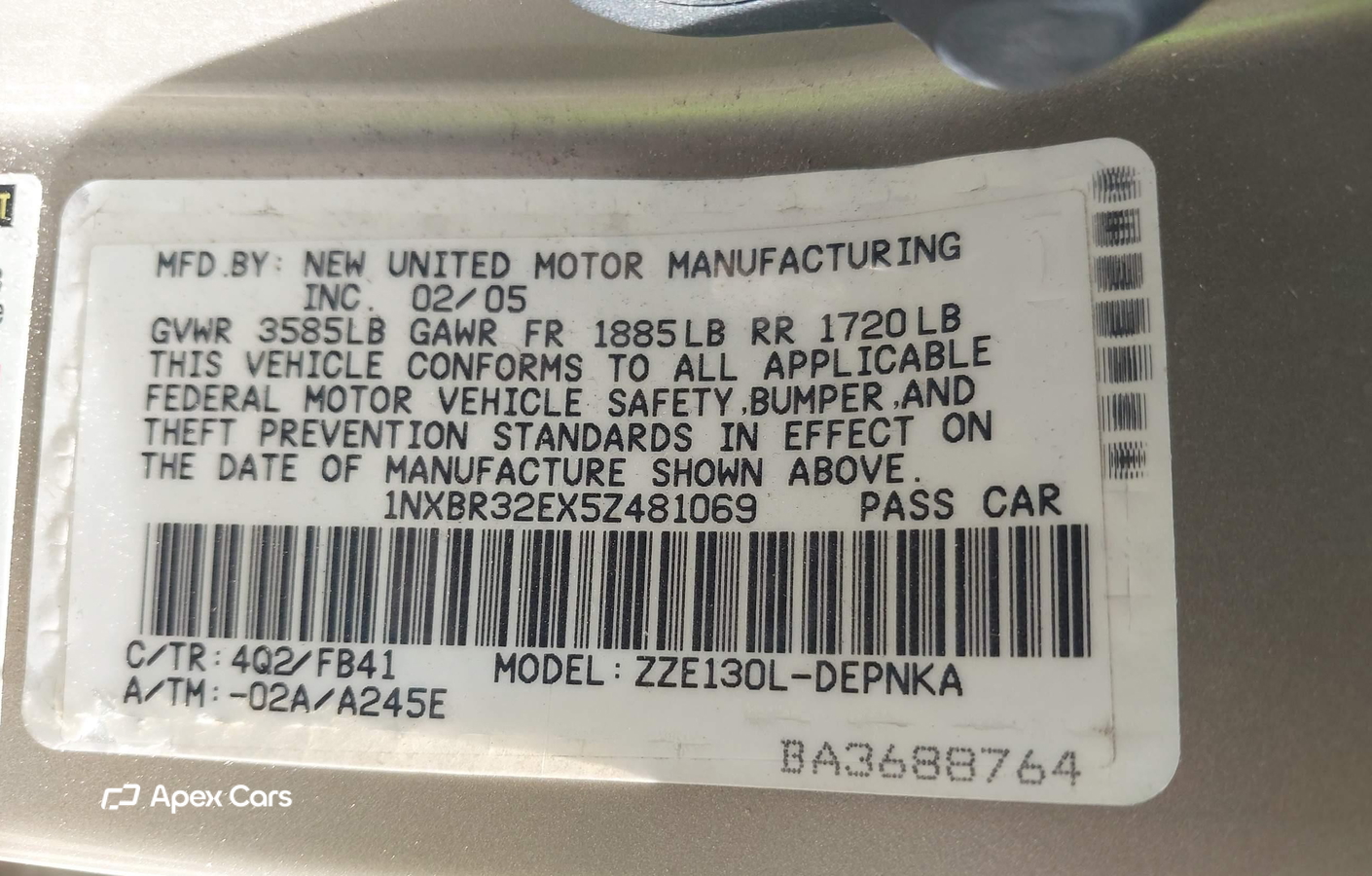 Toyota Corolla 2005