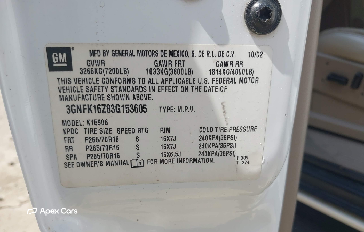 Chevrolet Express 2003