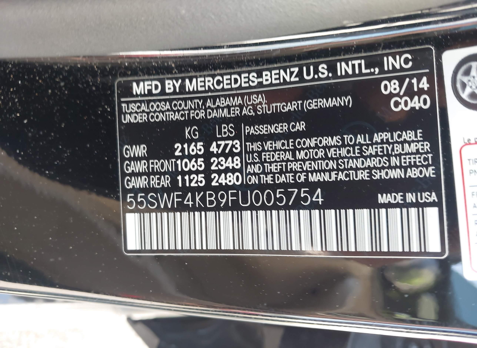 Mercedes-Benz C-klasse 2015