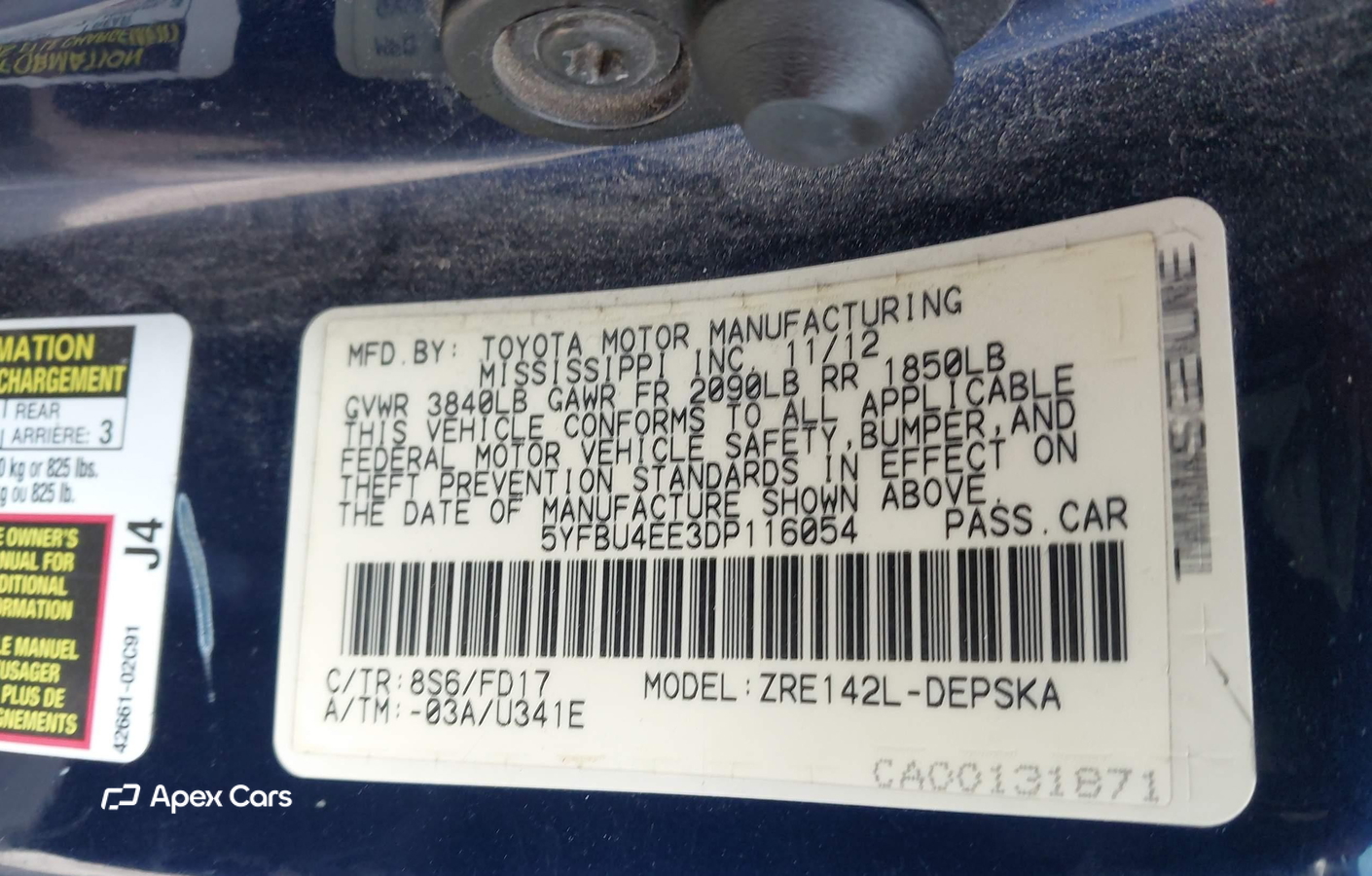 Toyota Corolla 2013