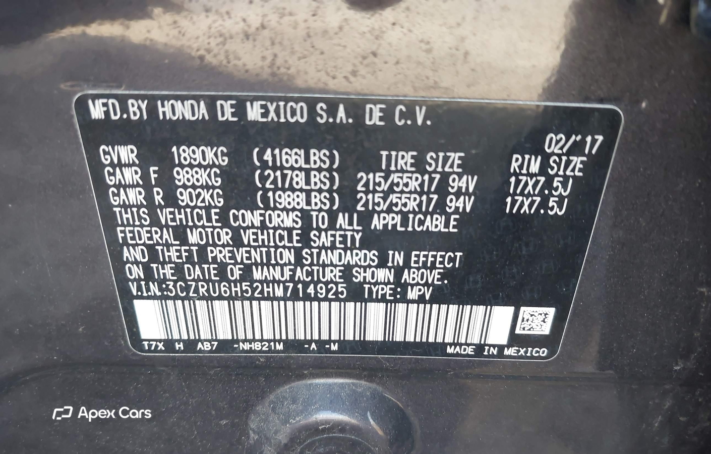 Honda HR-V 2017