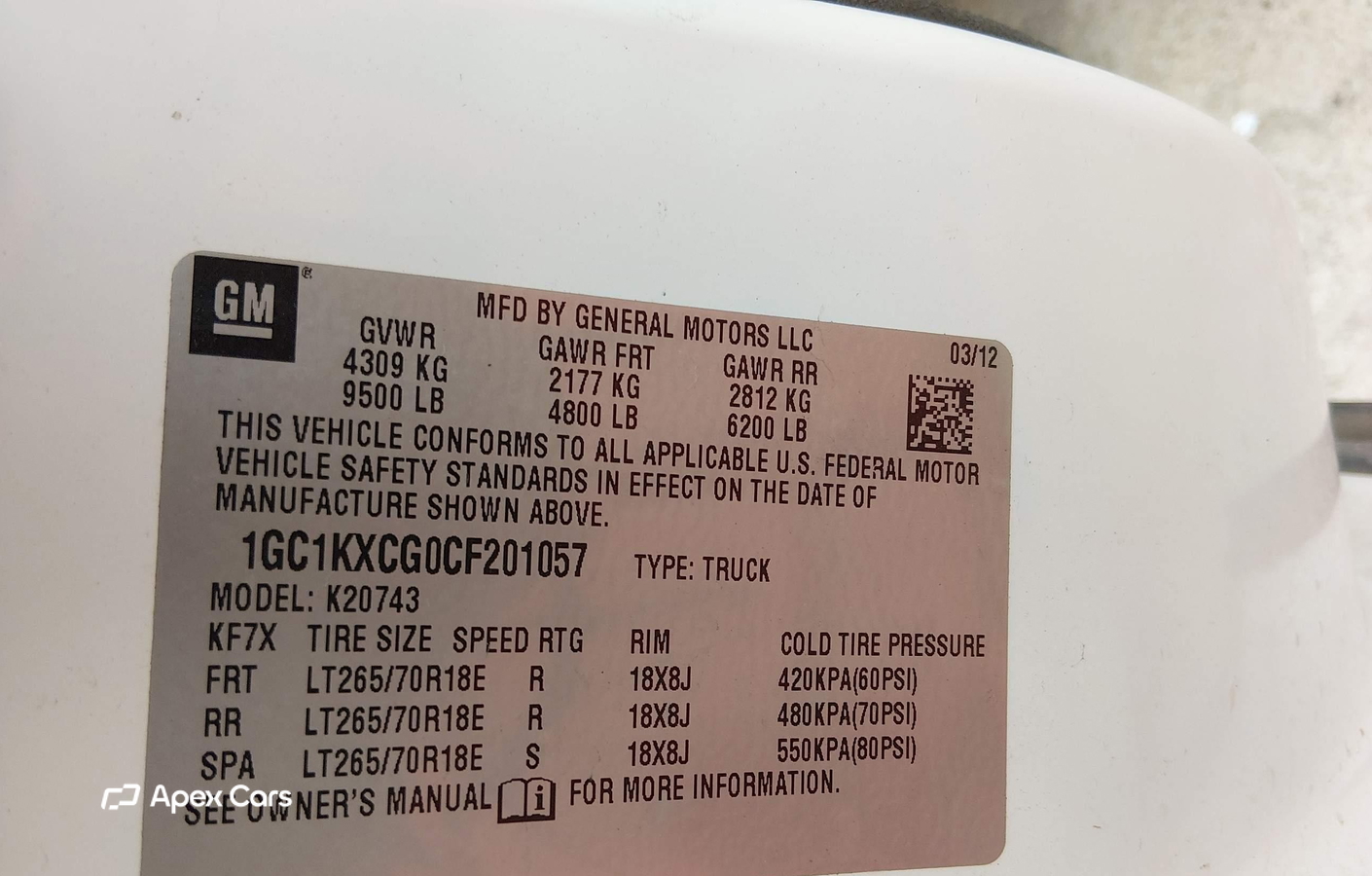 Chevrolet Silverado 2012