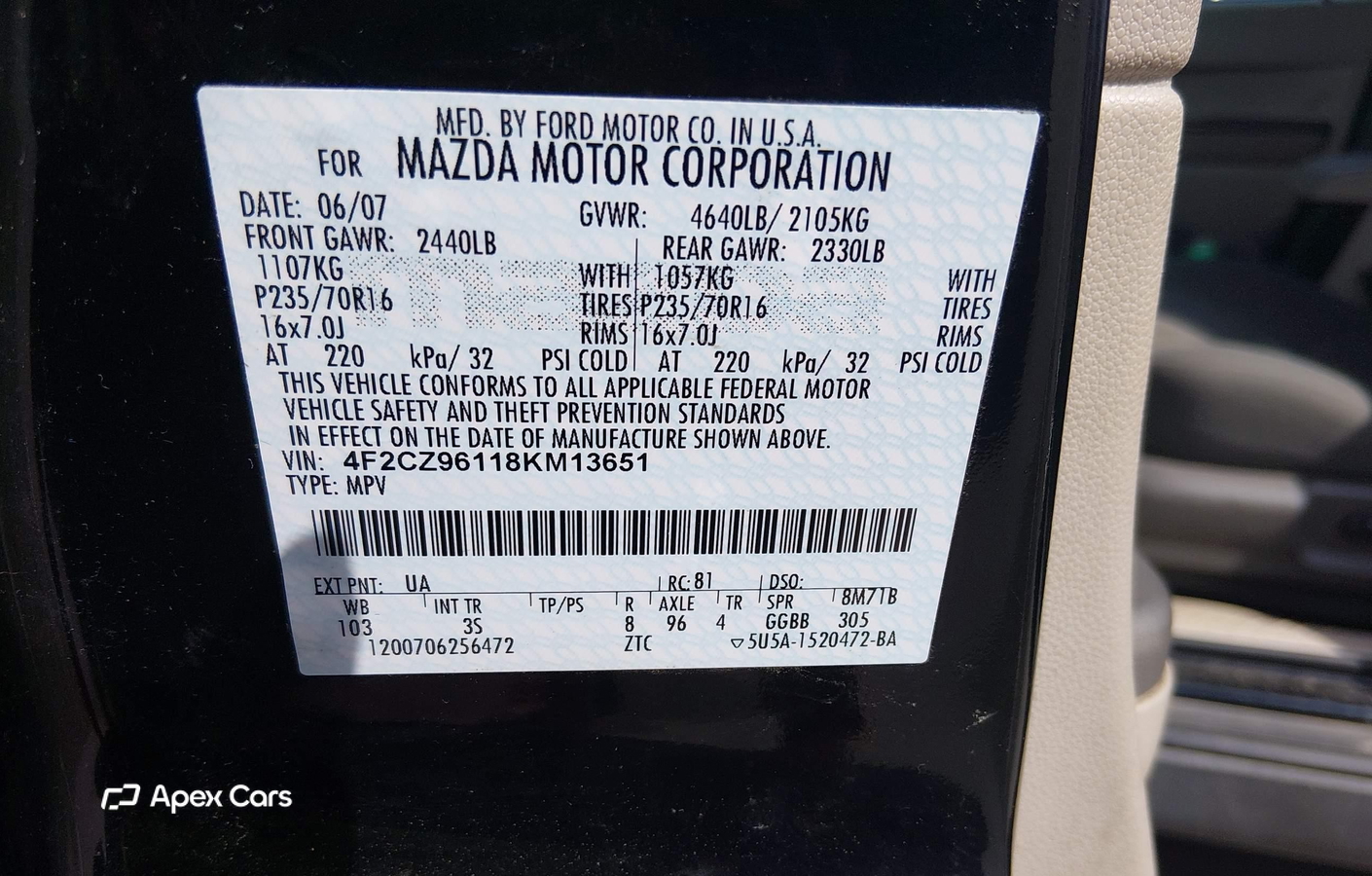 Mazda Tribute 2008