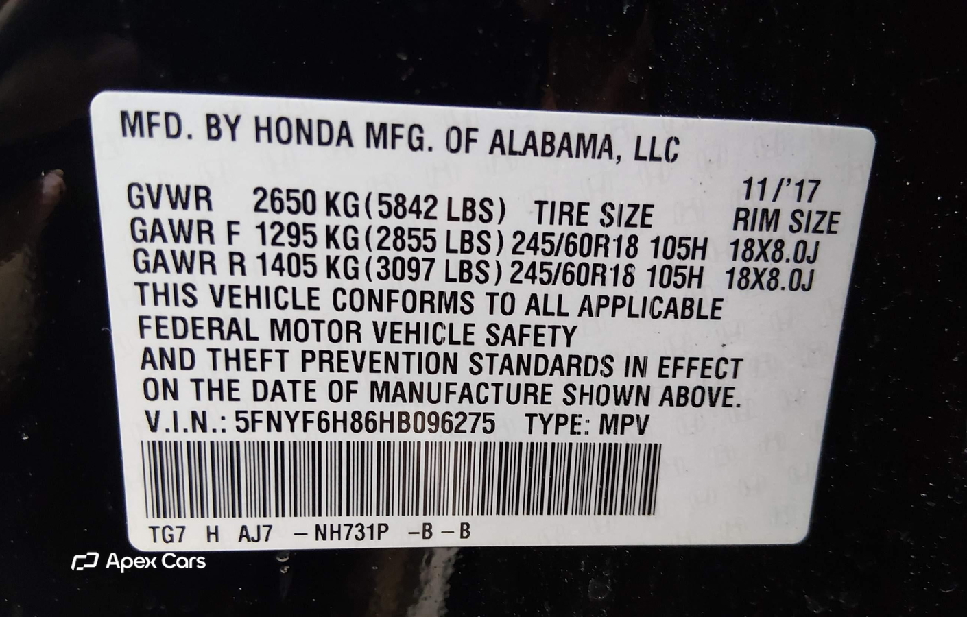 Honda Pilot 2017