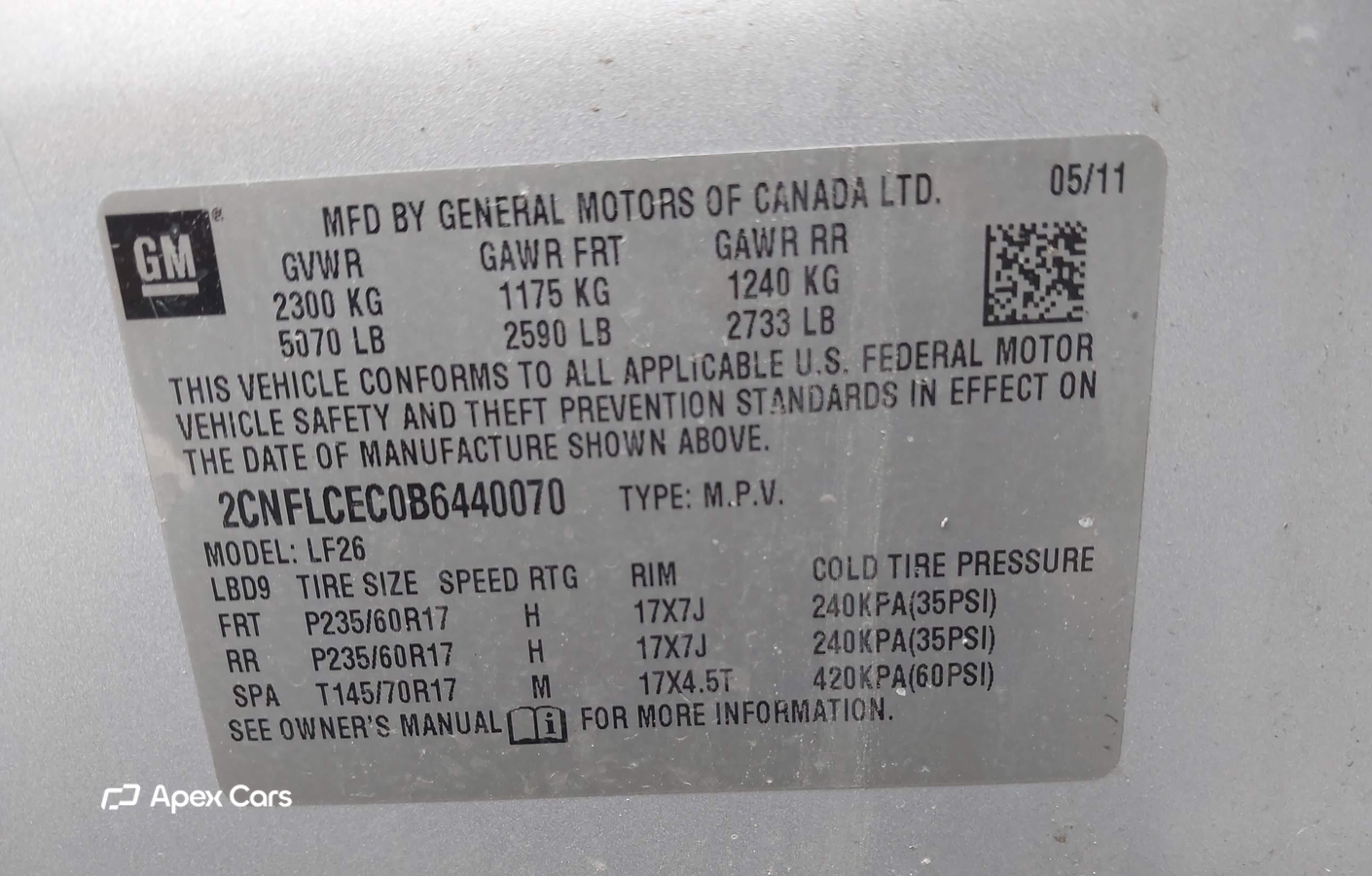 Chevrolet Equinox 2011