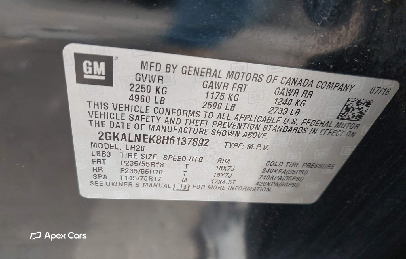 GMC Terrain 2017