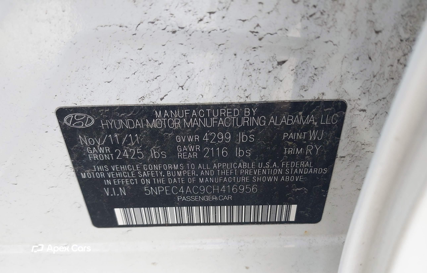 Hyundai Sonata 2012