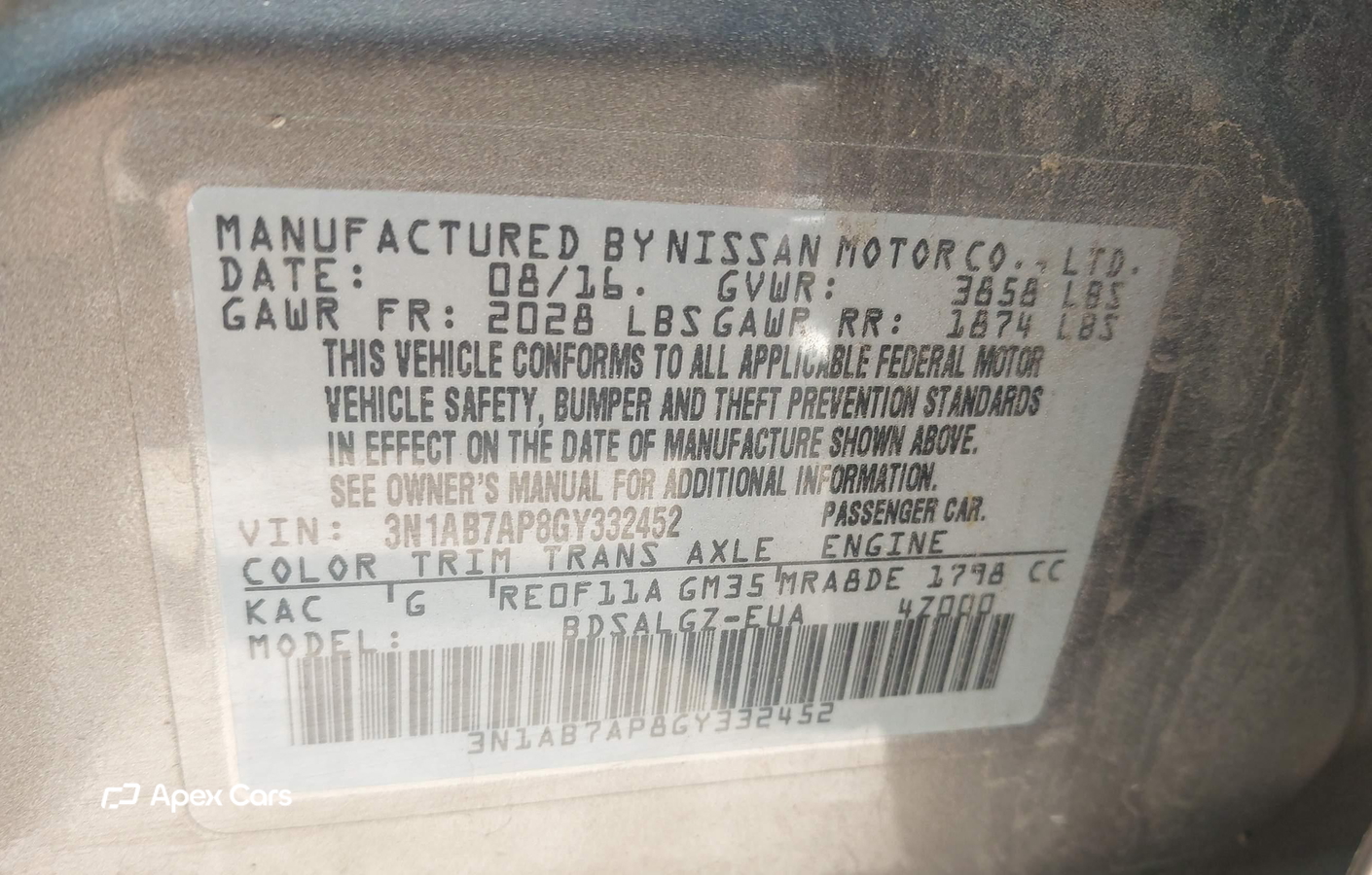 Nissan Sentra 2016