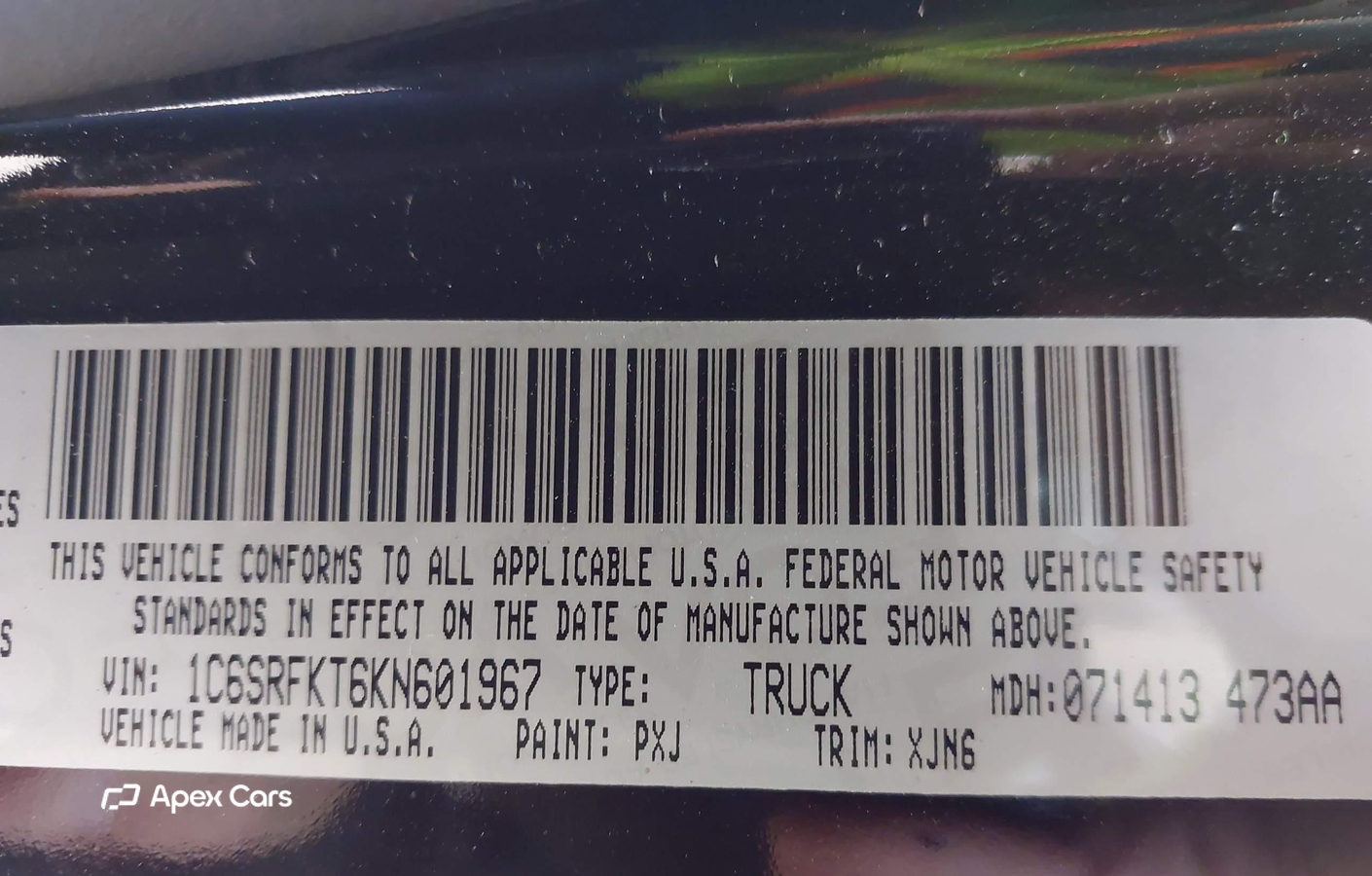 RAM 1500 2019