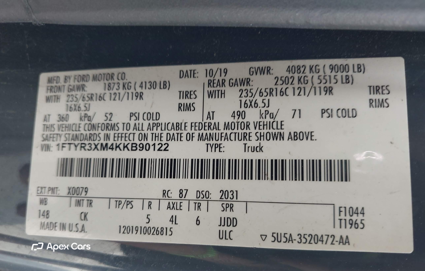 Ford Transit 2019