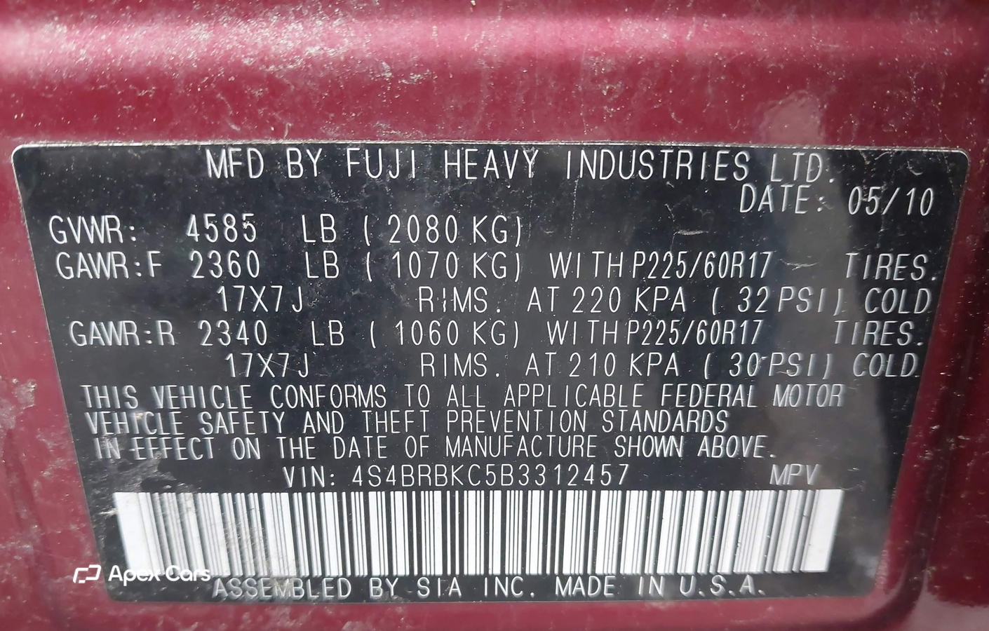 Subaru Outback 2011