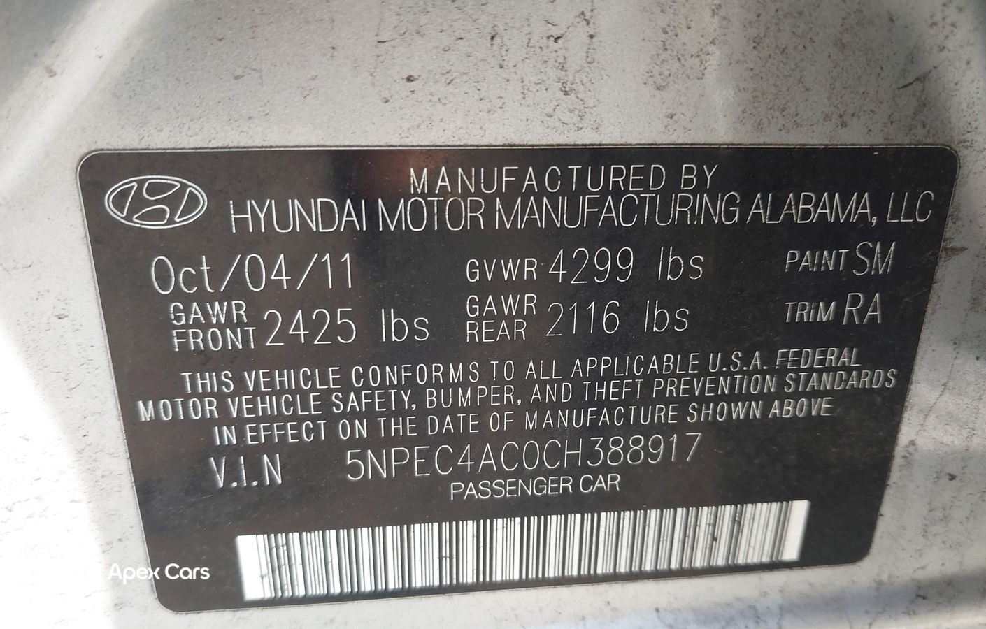 Hyundai Sonata 2012