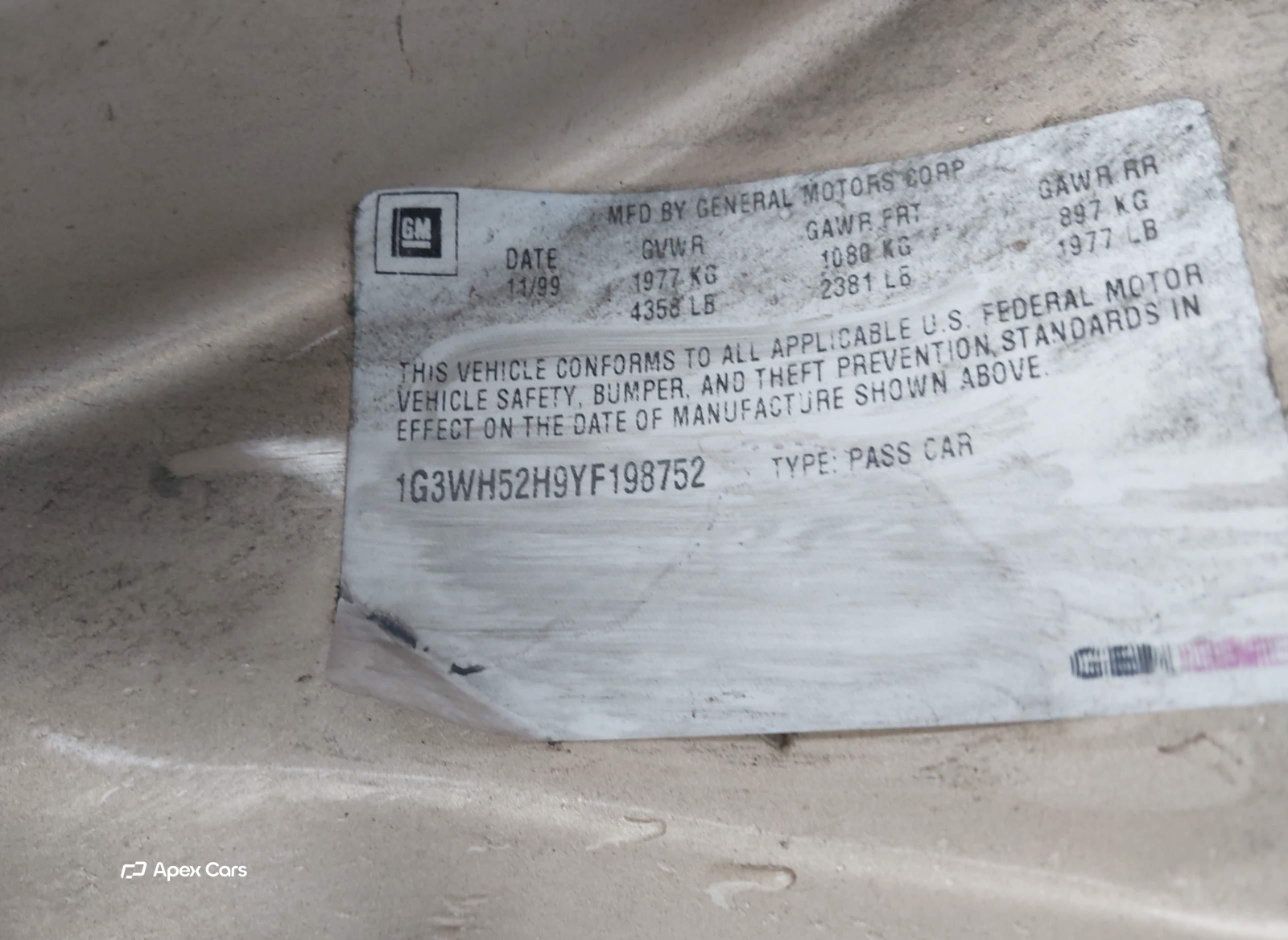 Oldsmobile Intrigue 2000