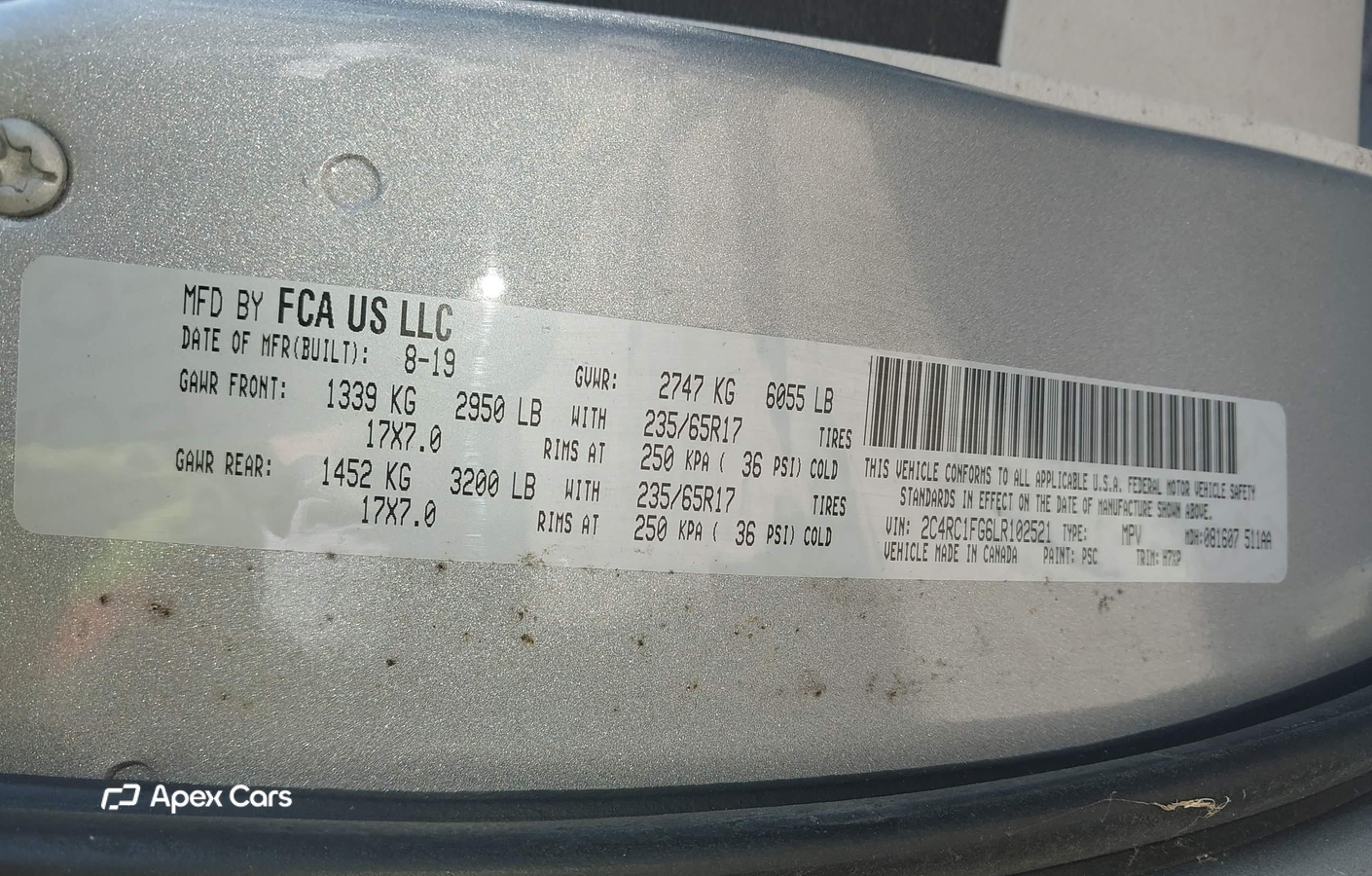 Chrysler Pacifica 2020