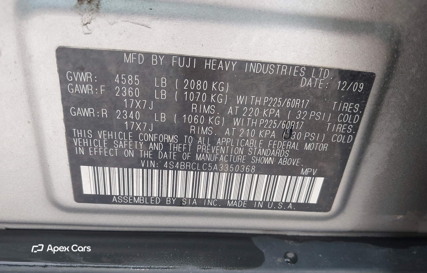Subaru Outback 2010