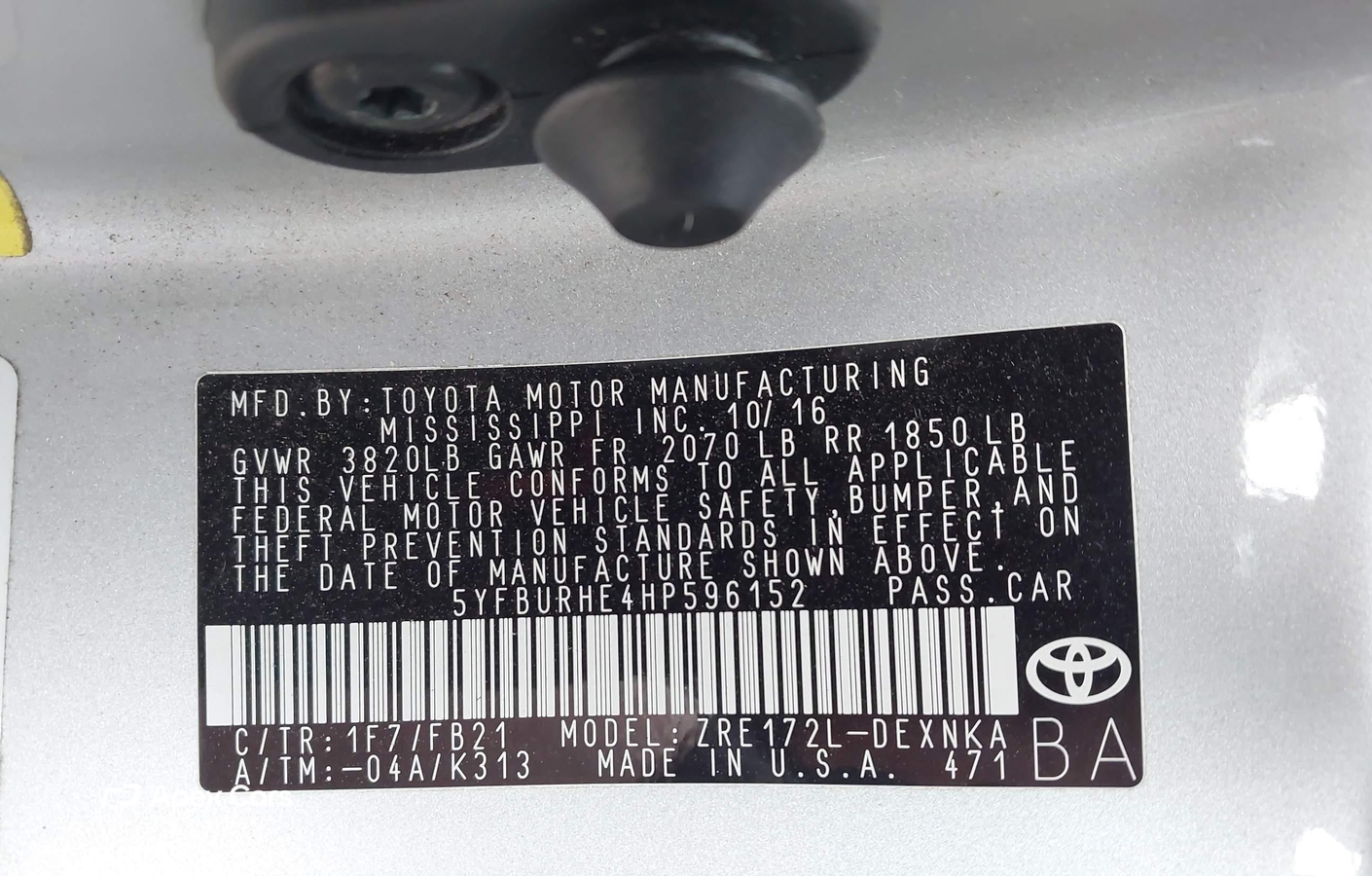 Toyota Corolla 2017