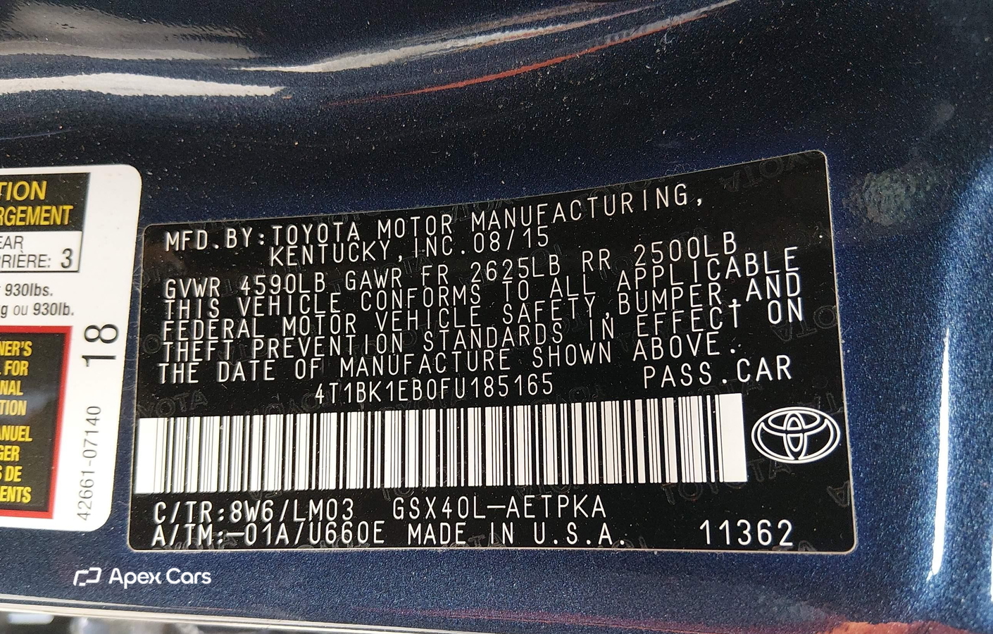 Toyota Avalon 2015