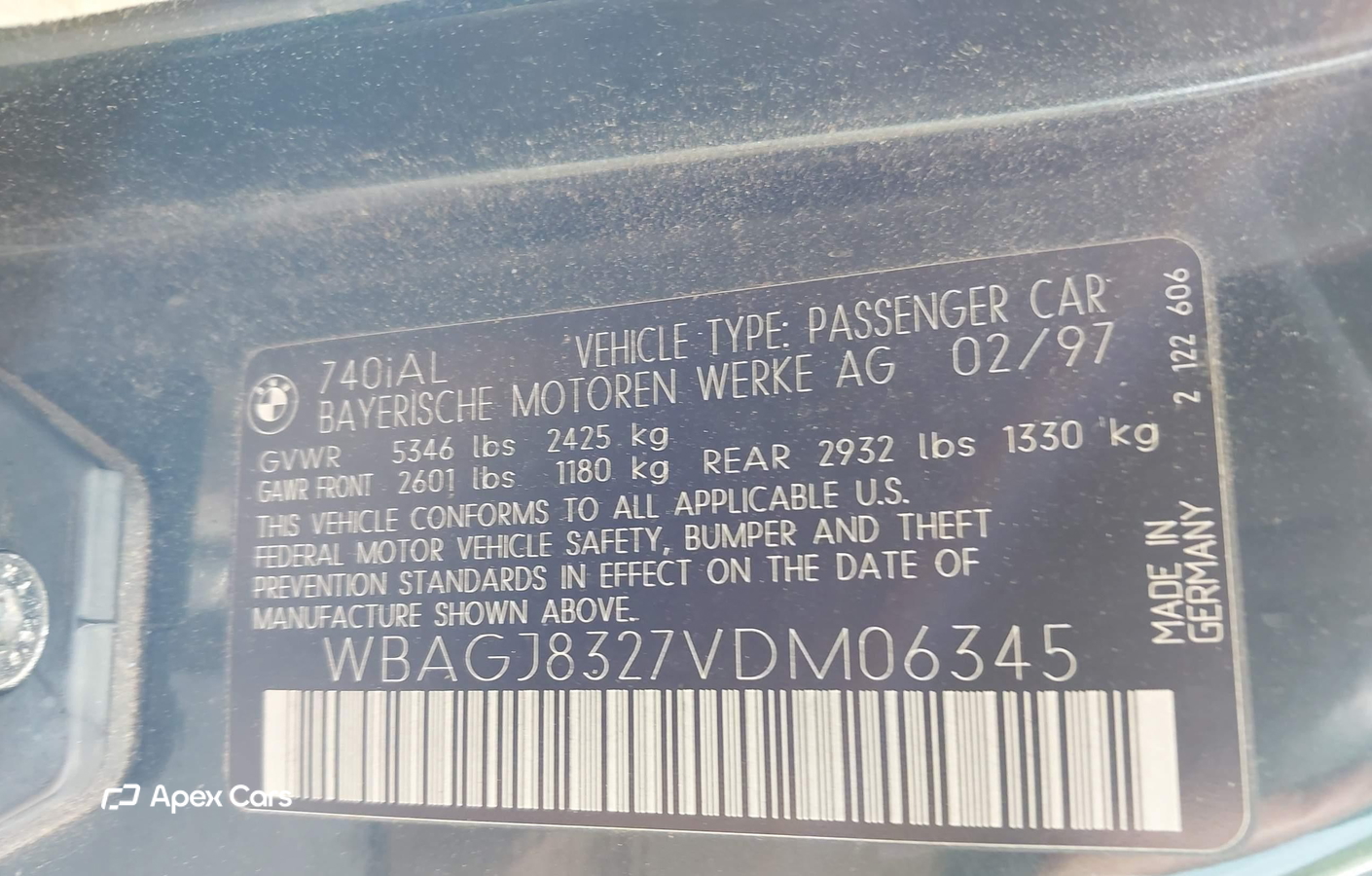 BMW Series 7 1997