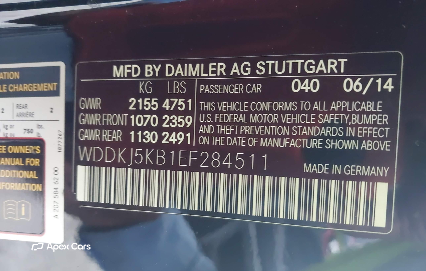 Mercedes-Benz E-klasse 2014