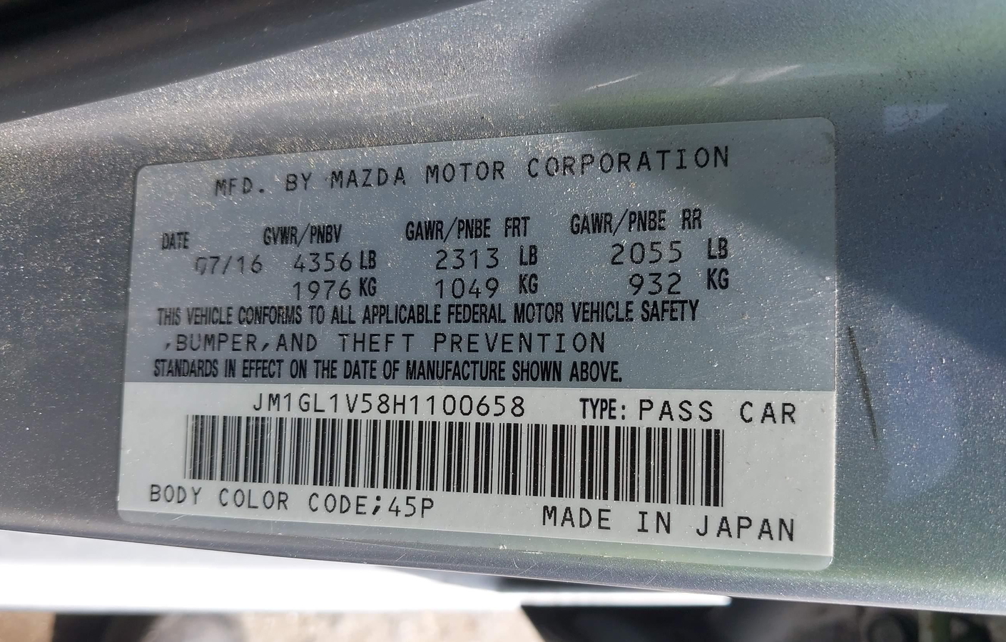 Mazda 6 2017