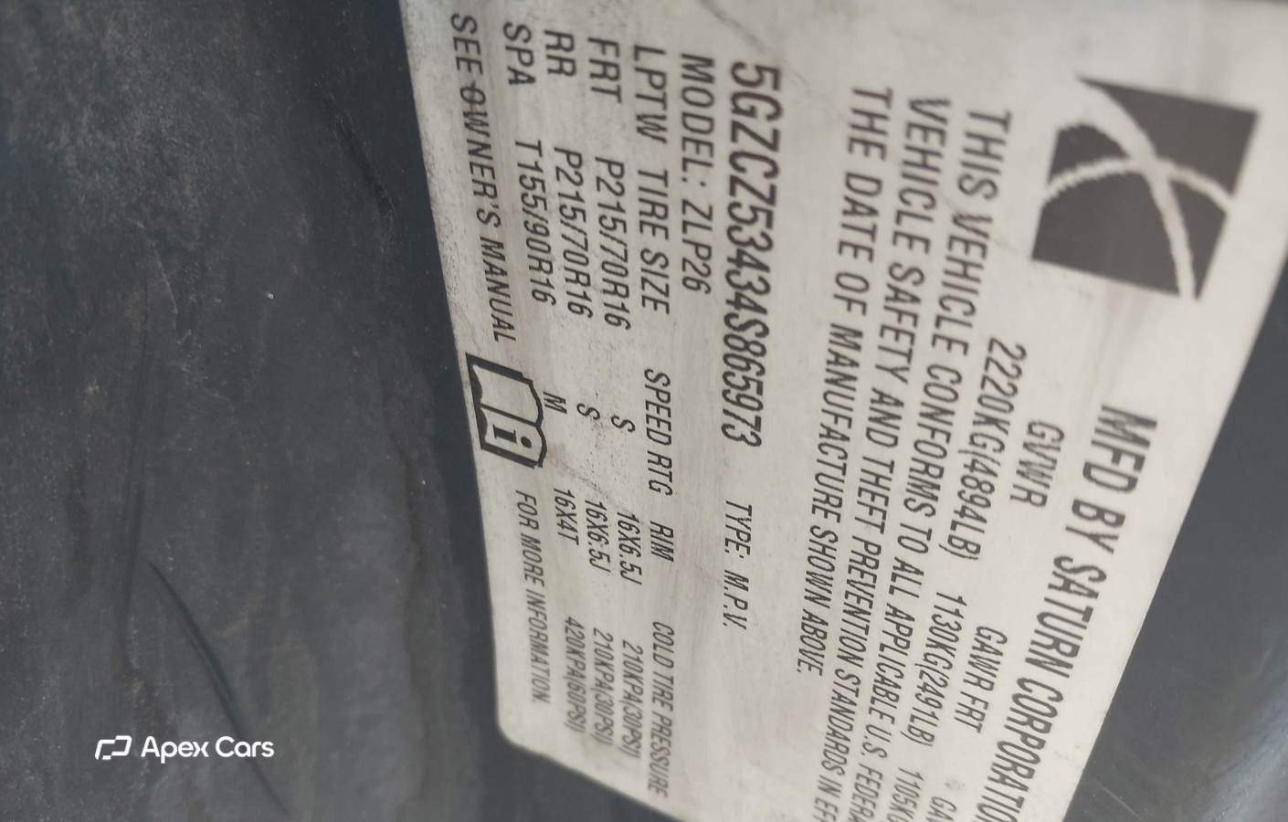 Saturn VUE 2004