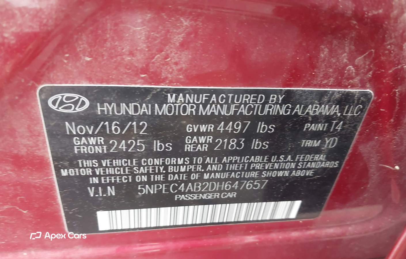 Hyundai Sonata 2013