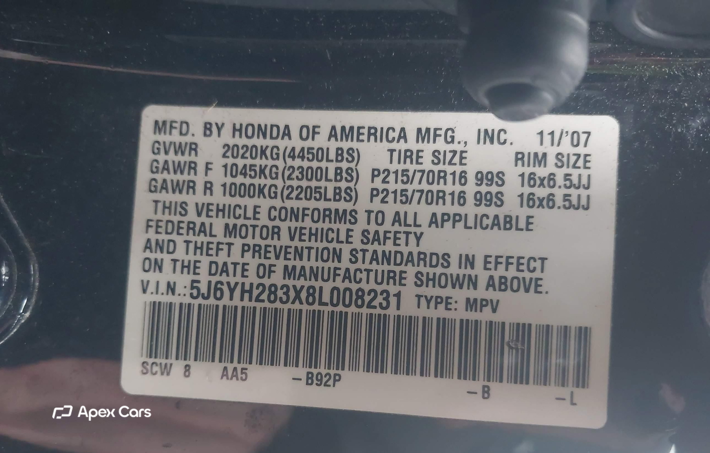 Honda Element 2008