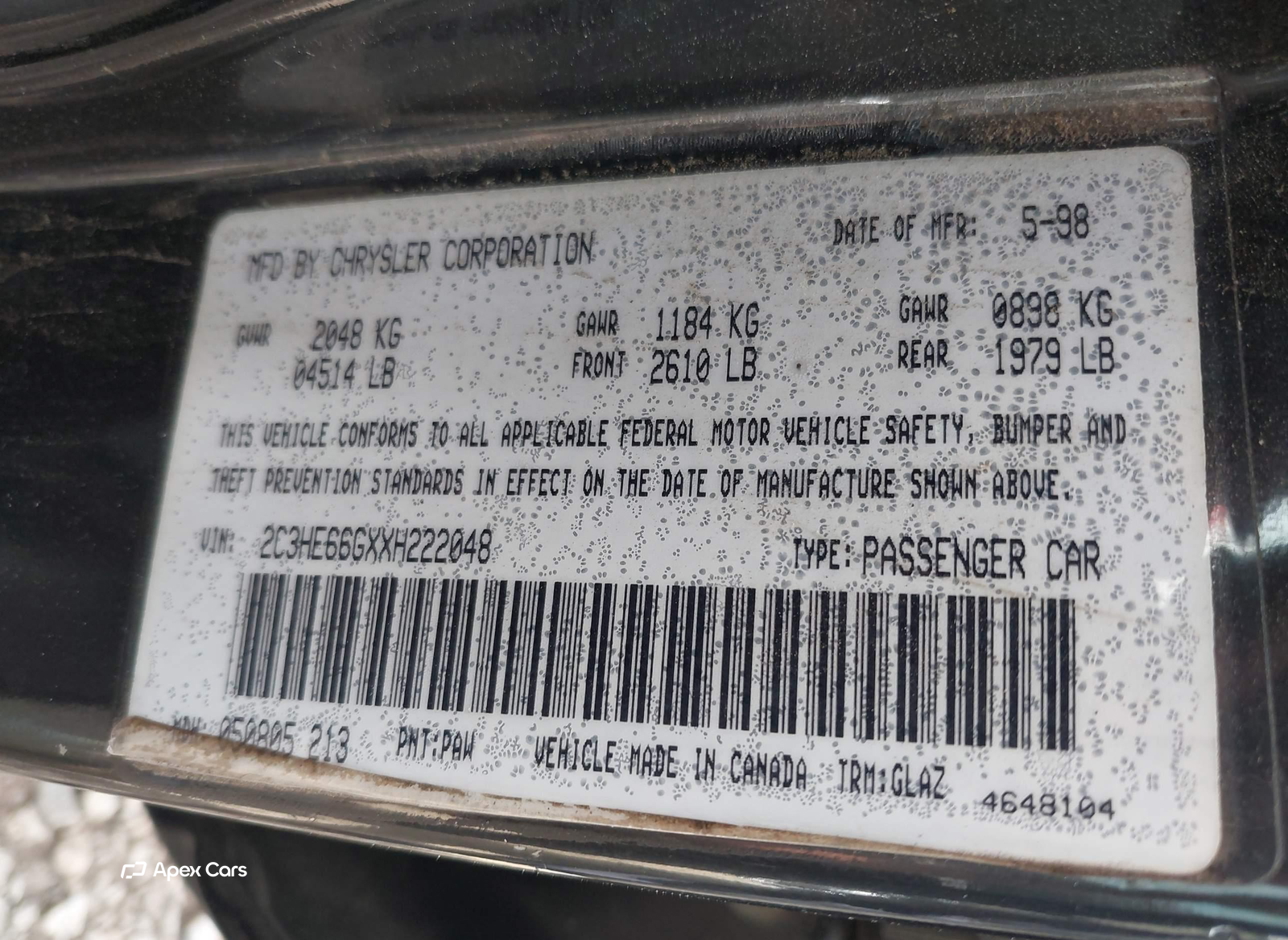 Chrysler 300M 1999