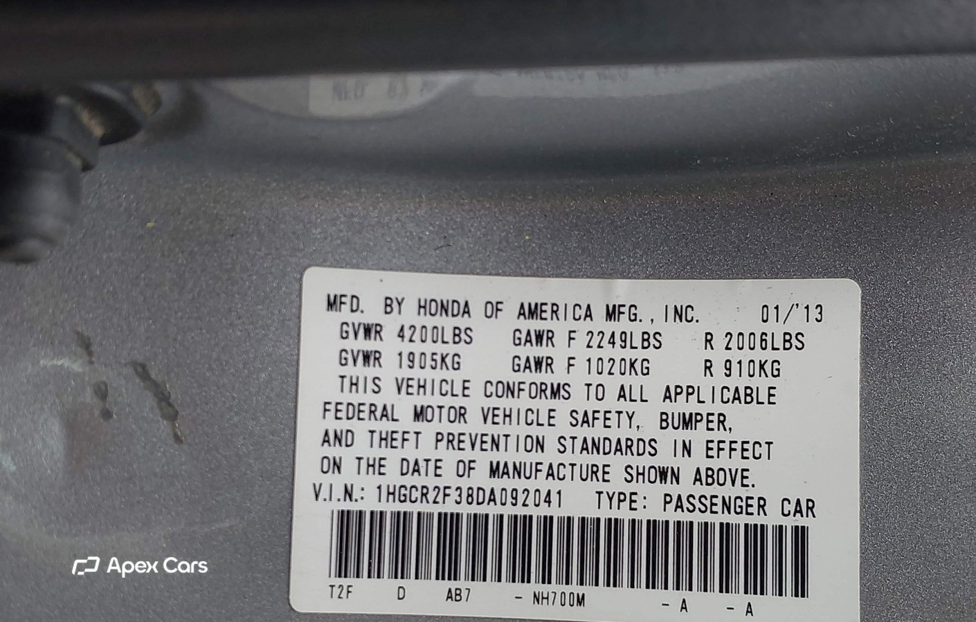 Honda Accord 2013