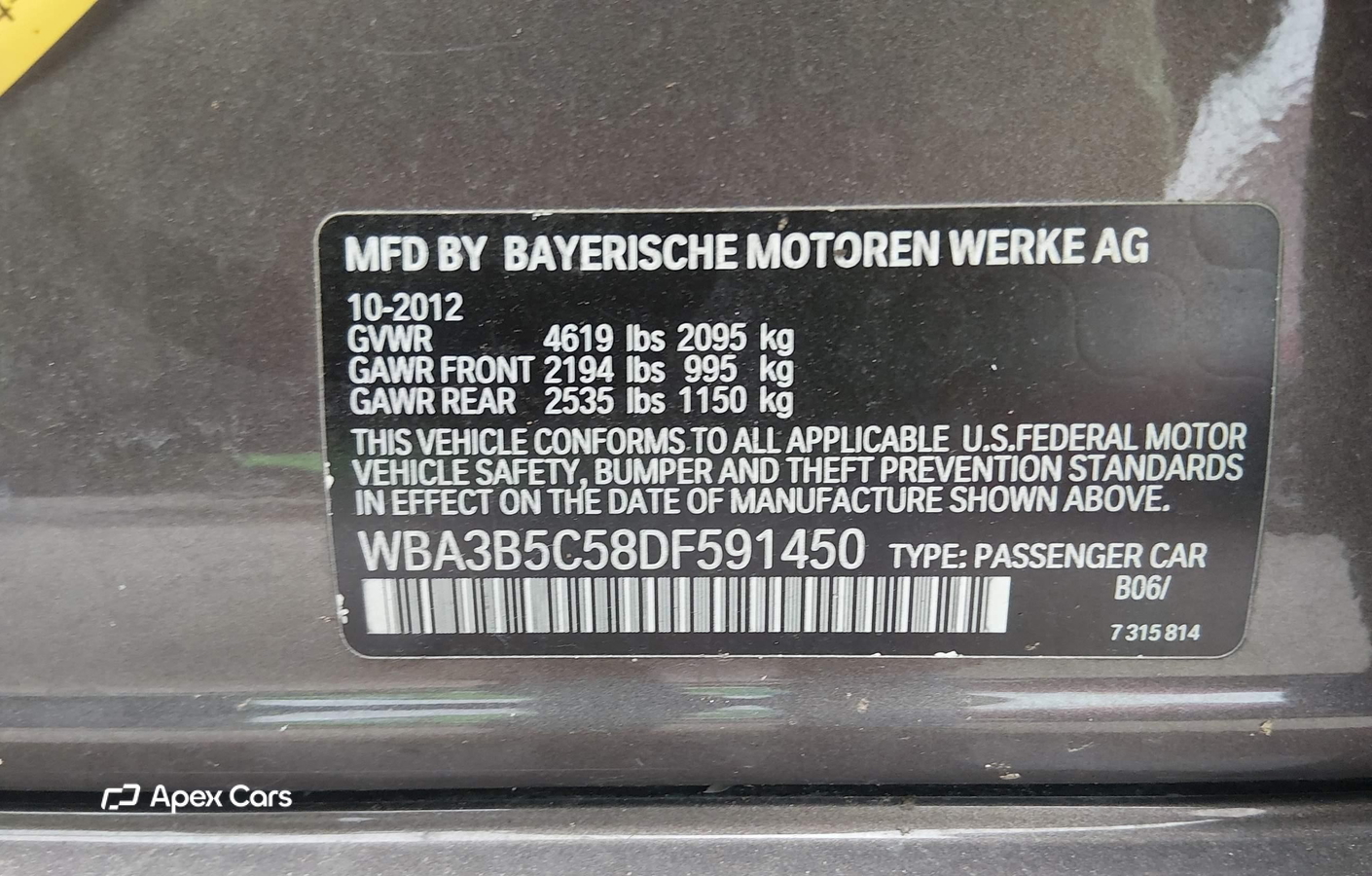 BMW Series 3 2013