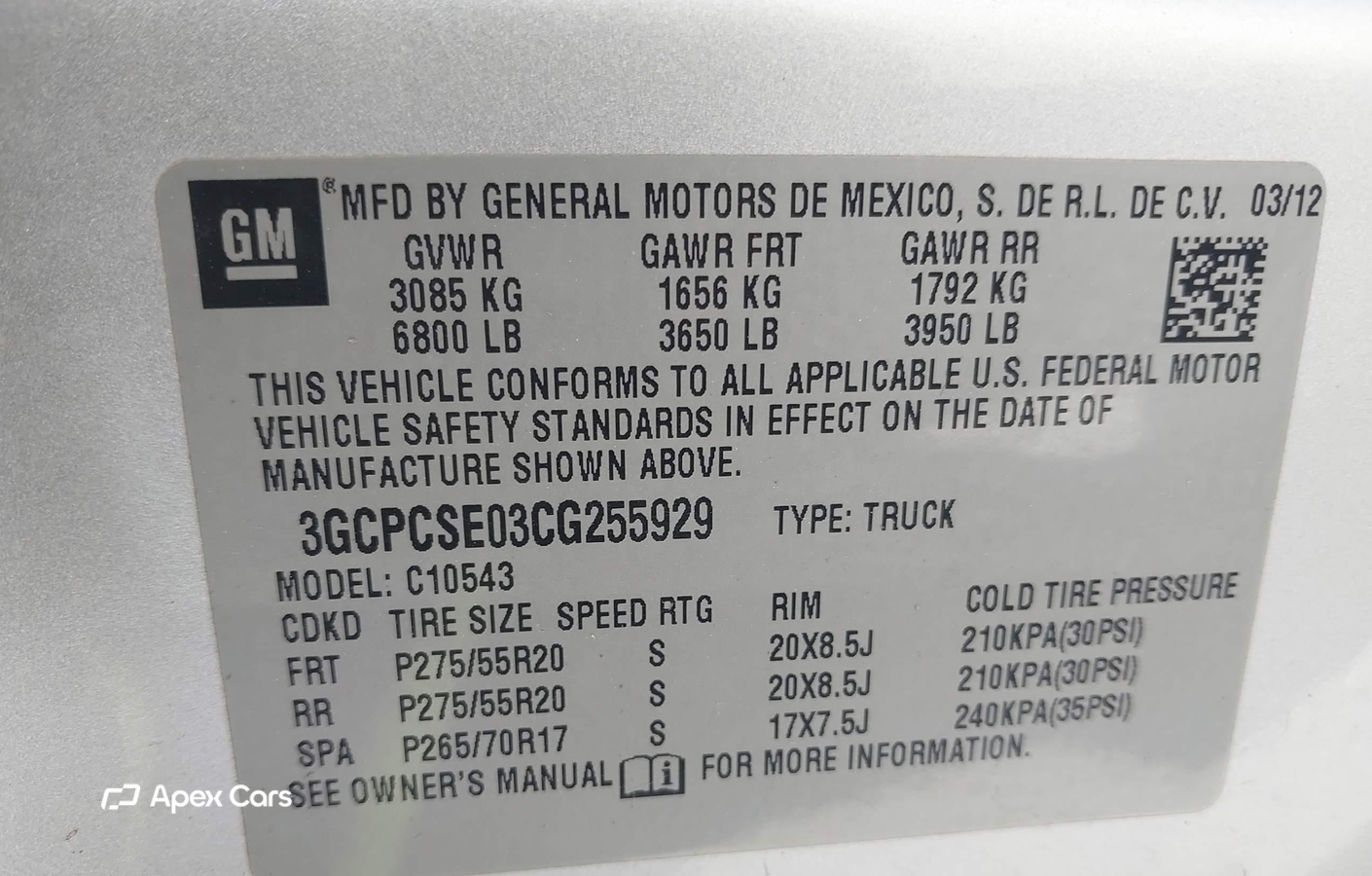 Chevrolet Silverado 2012