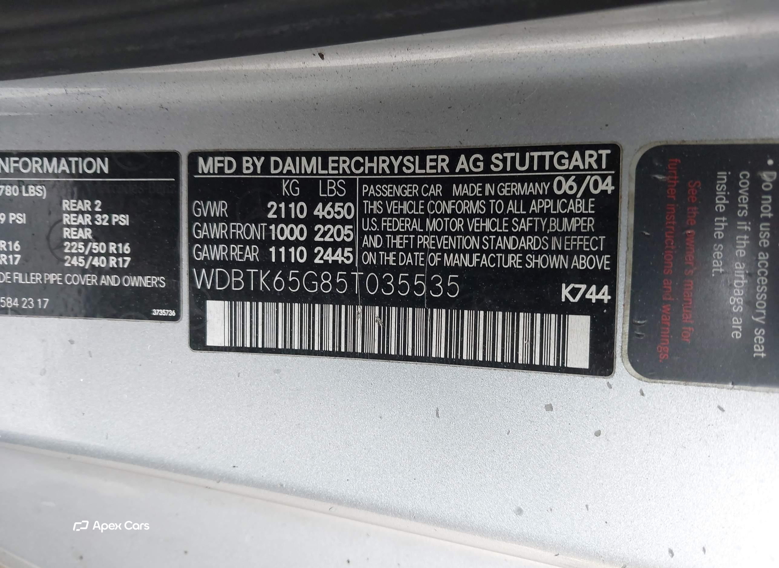 Mercedes-Benz CLK-klasse 2005