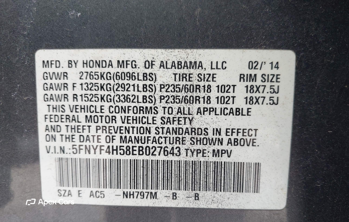 Honda Pilot 2014