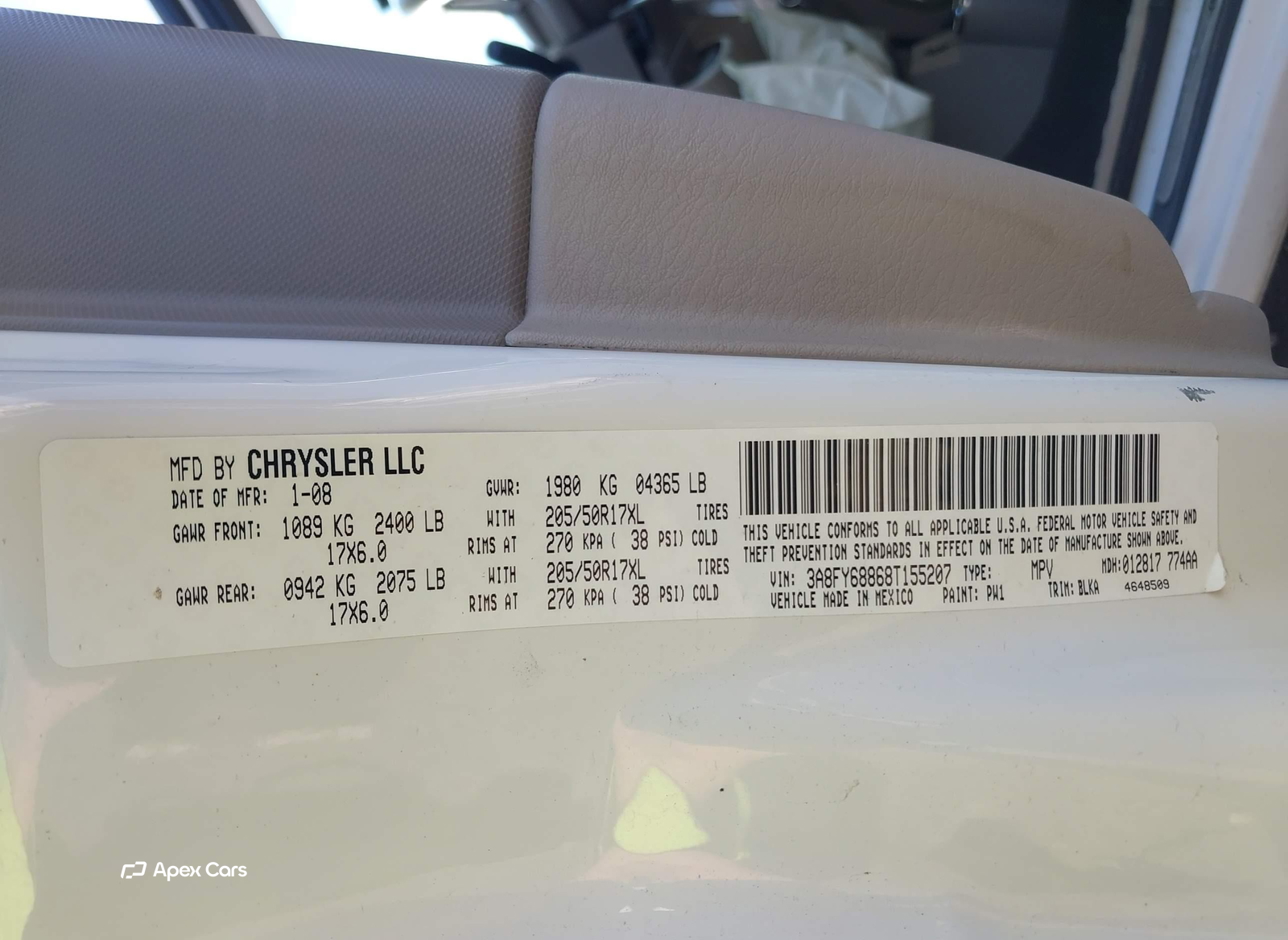 Chrysler PT Cruiser 2008