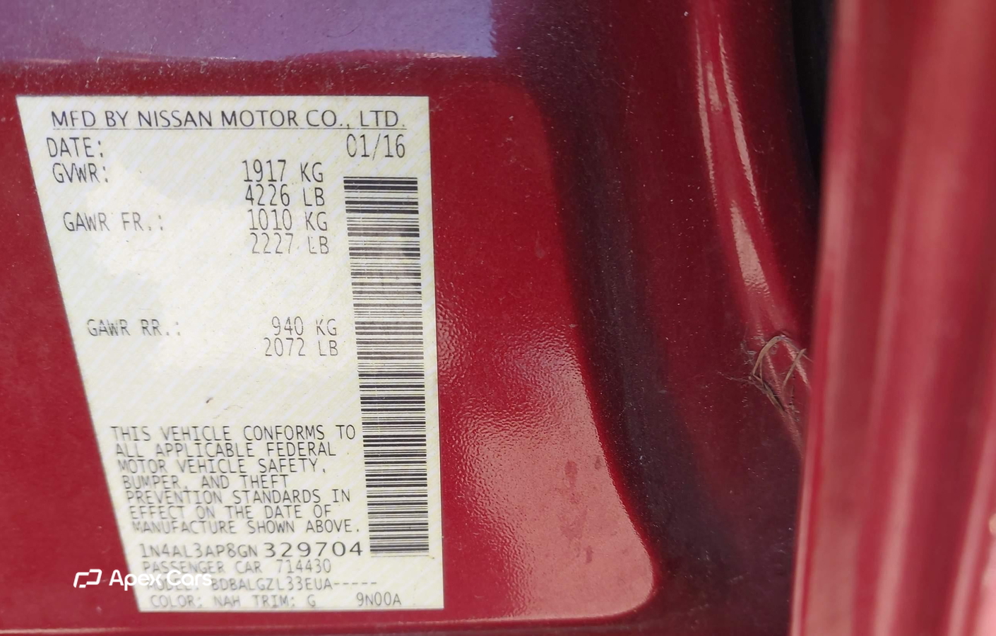 Nissan Altima 2016