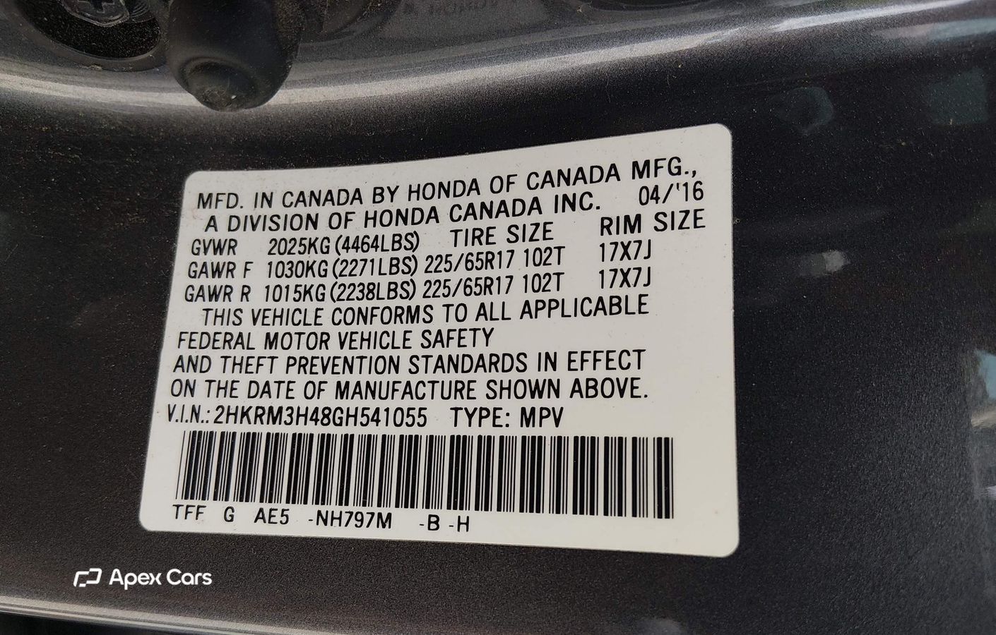 Honda CR-V 2016