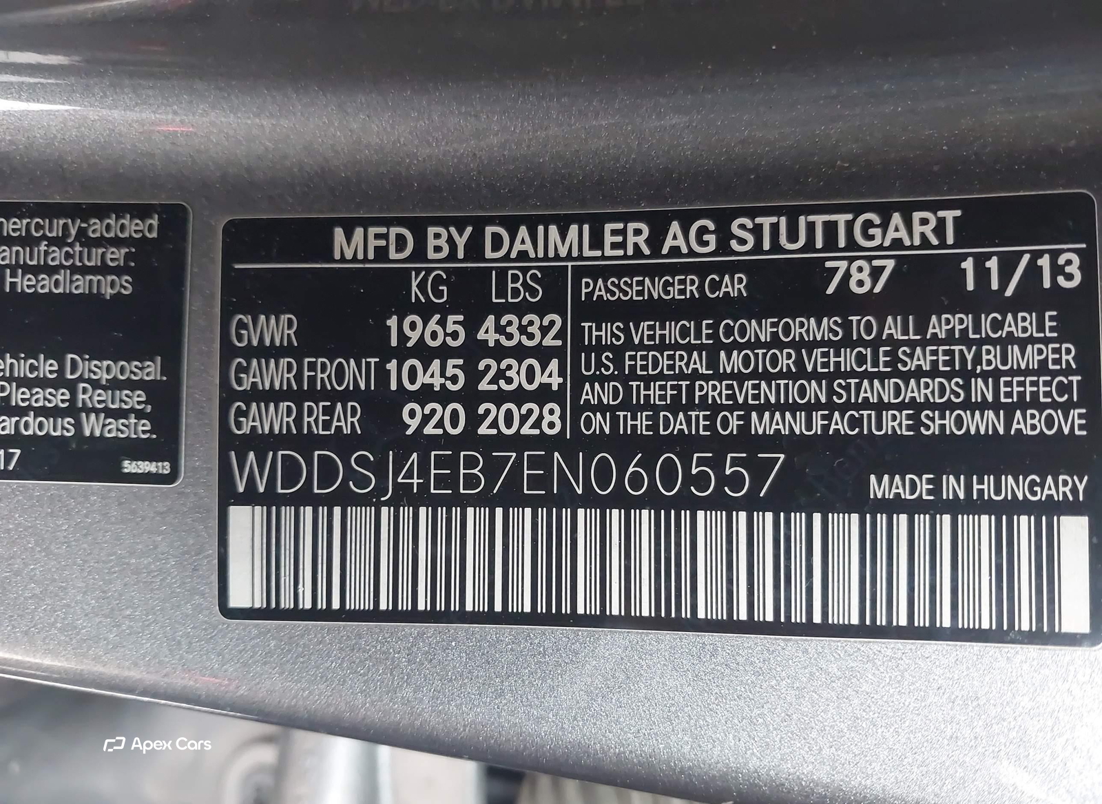 Mercedes-Benz CLA-klasse 2014