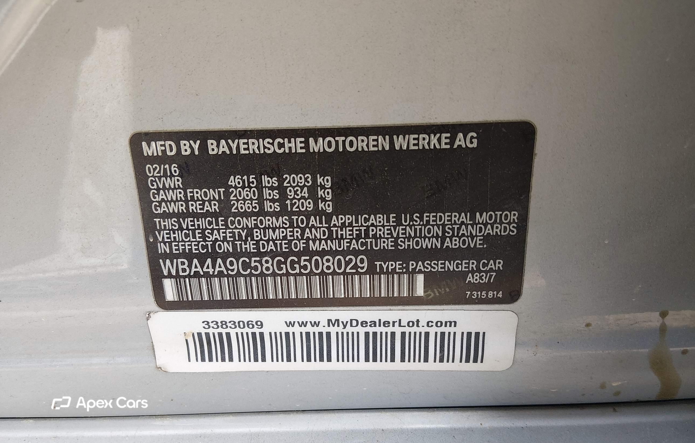 BMW Series 4 2016