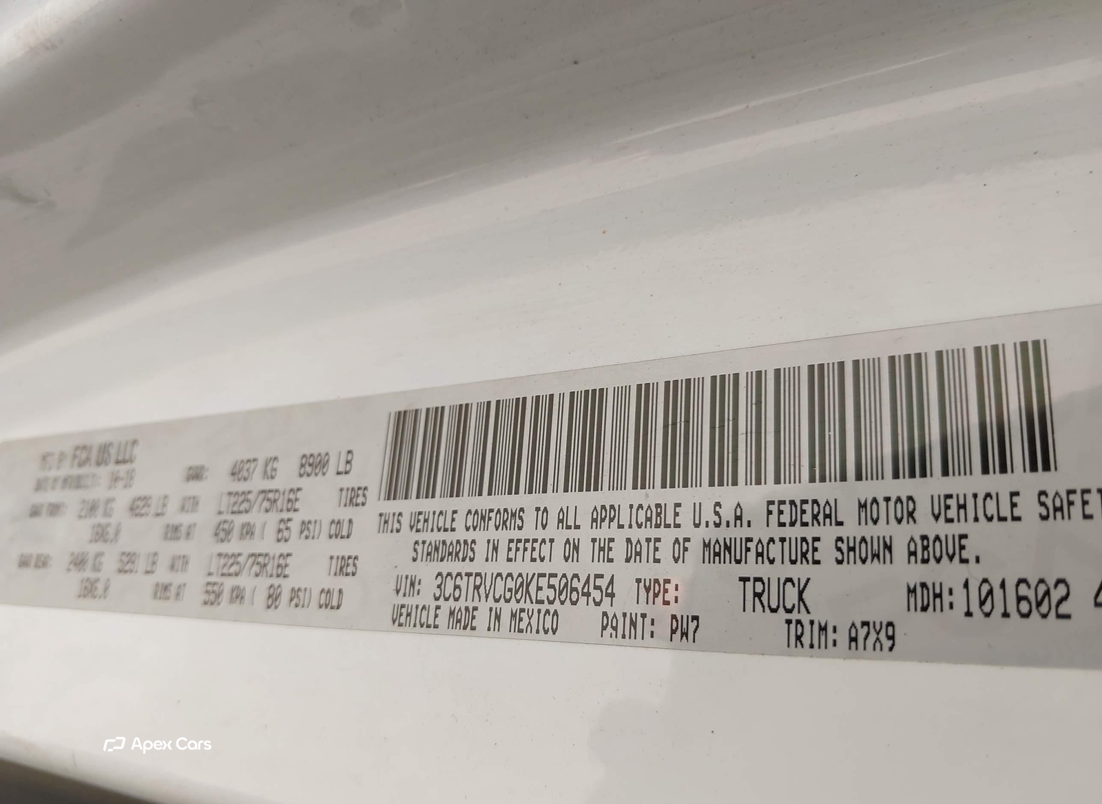 RAM ProMaster City 2019