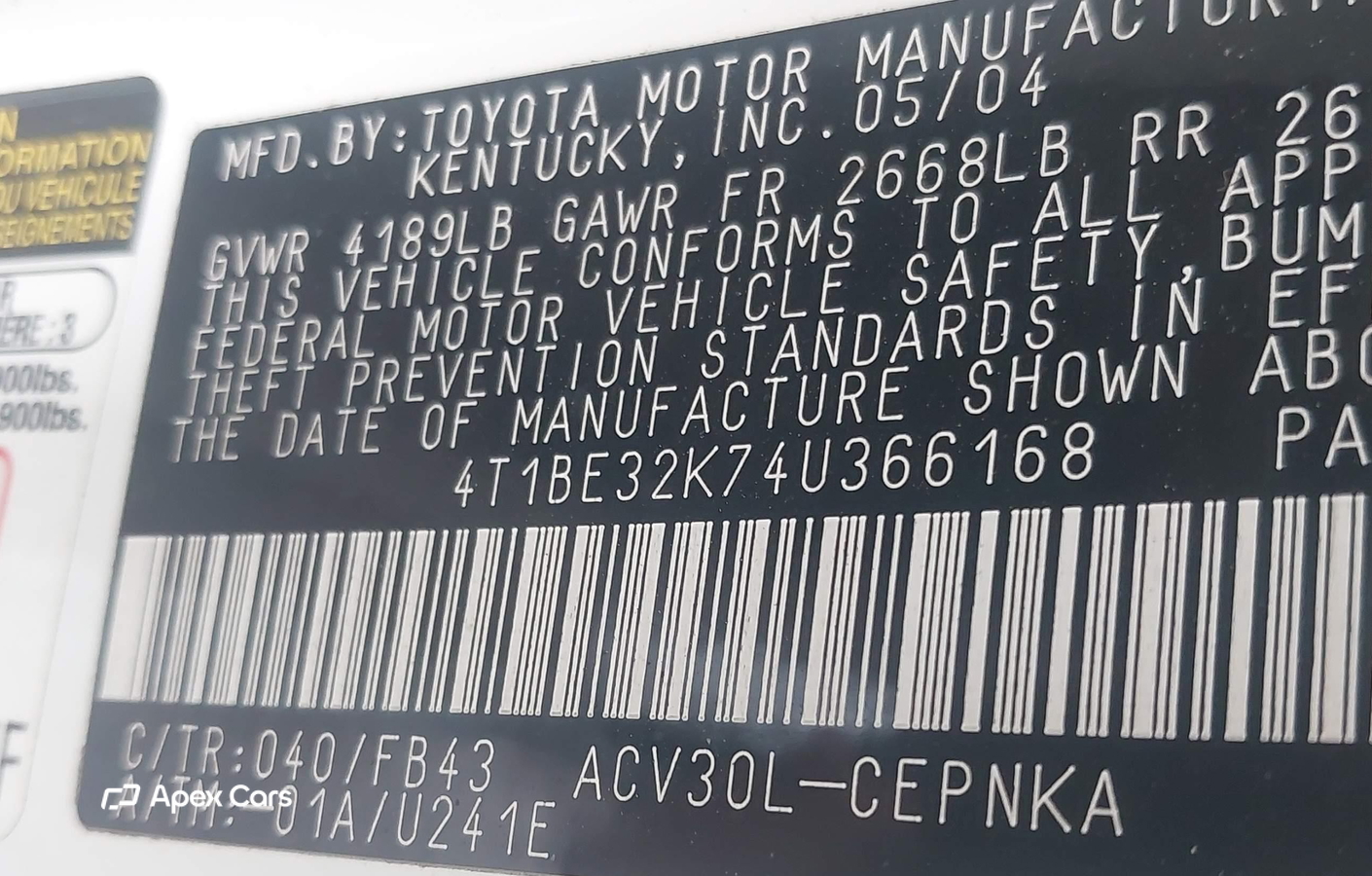 Toyota Camry 2004