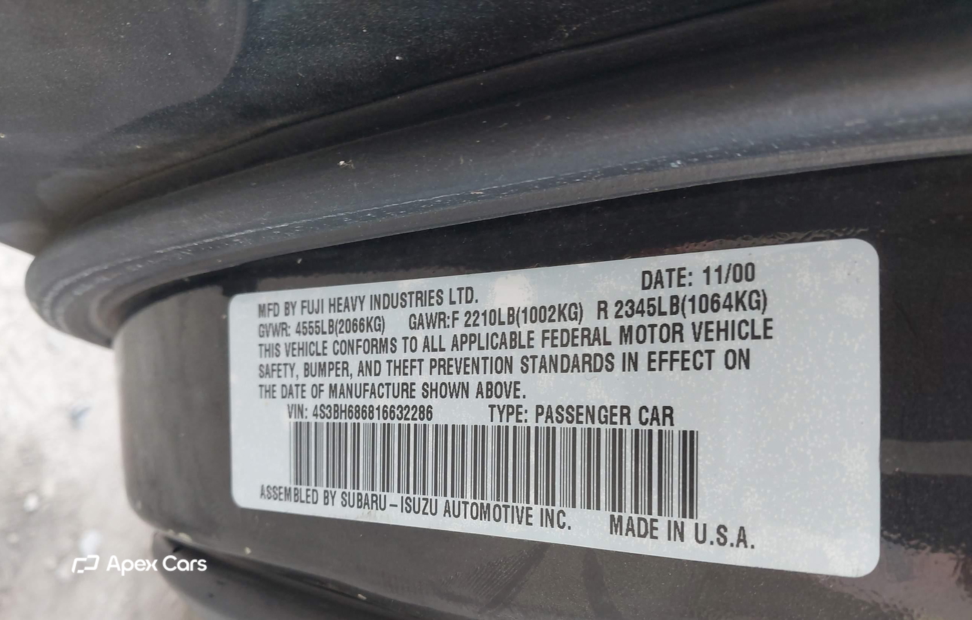 Subaru Outback 2001