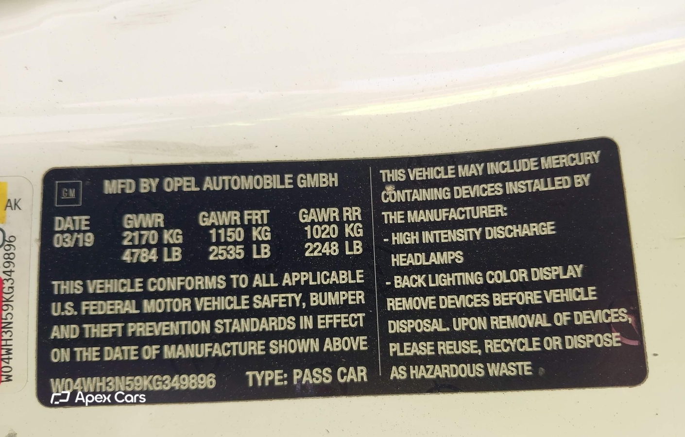 Buick Cascada 2019