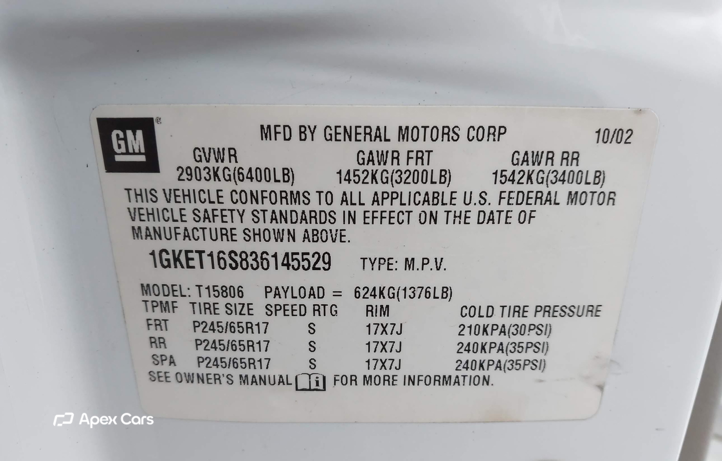 GMC Envoy 2003
