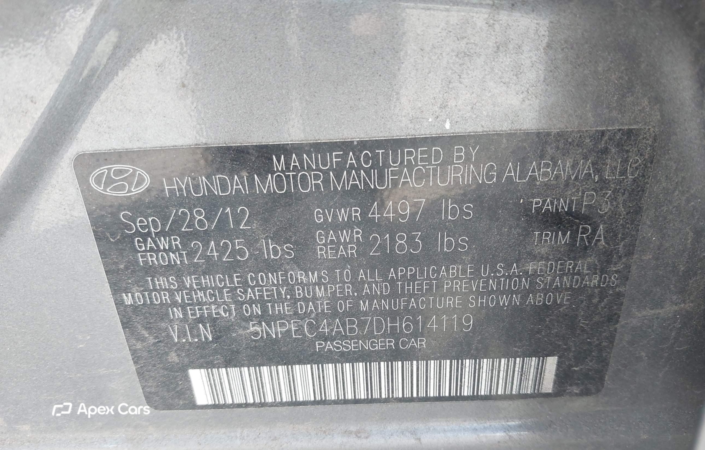 Hyundai Sonata 2013