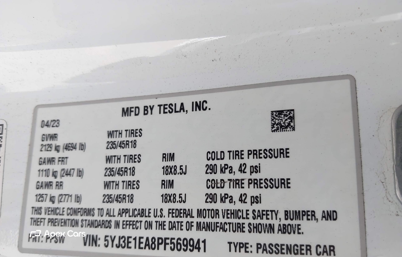 Tesla Model 3 2023