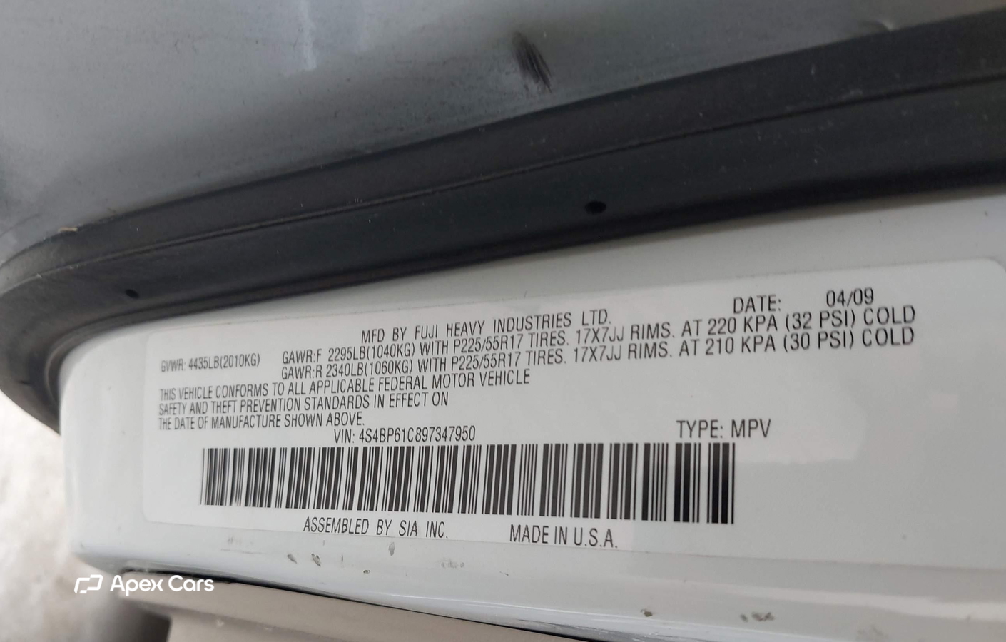 Subaru Outback 2009