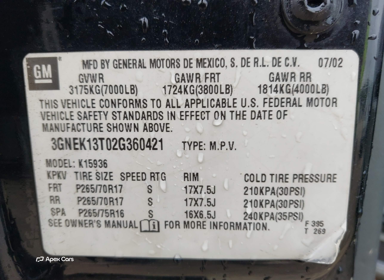 Chevrolet Avalanche 2002